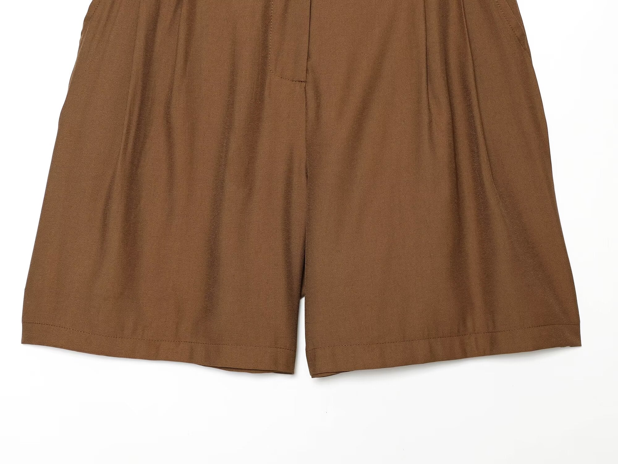 Women's With Belt pleated casual shorts