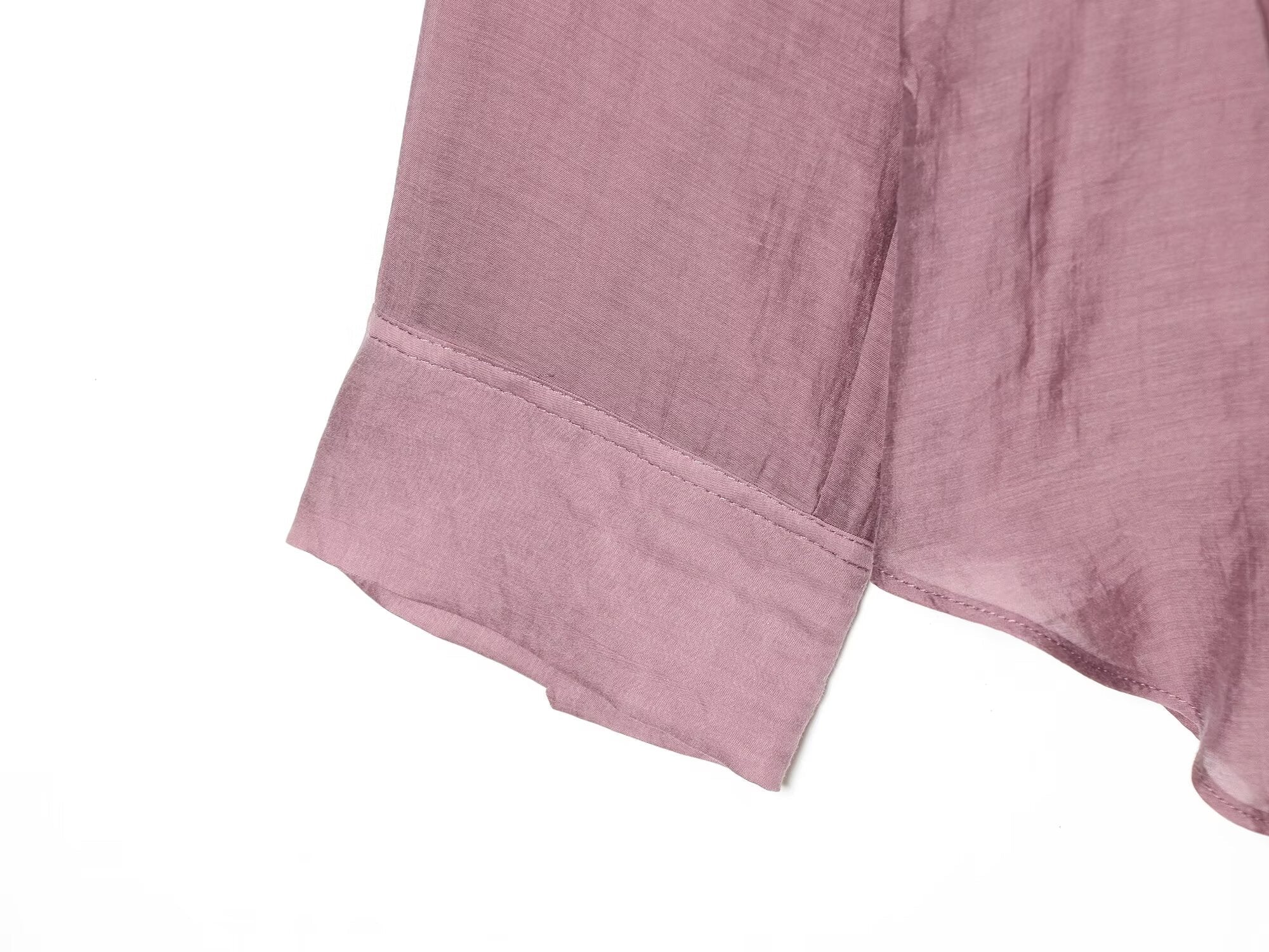 Women's scarf collar design asymmetrical shirt