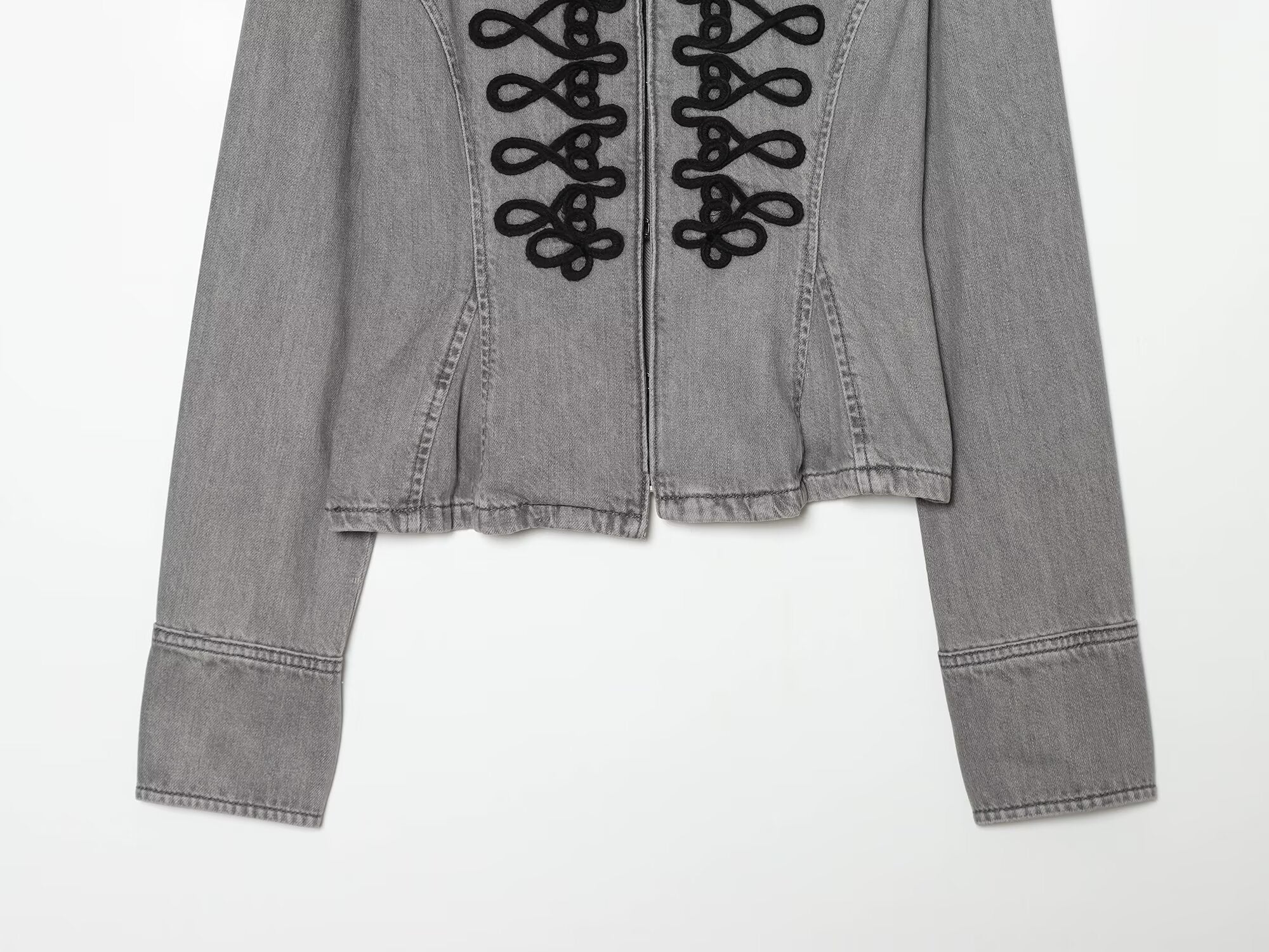 Women's short skirt style hem slim Coat