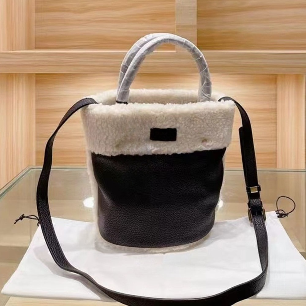 #268 New plush bucket bag camera bag postman bag