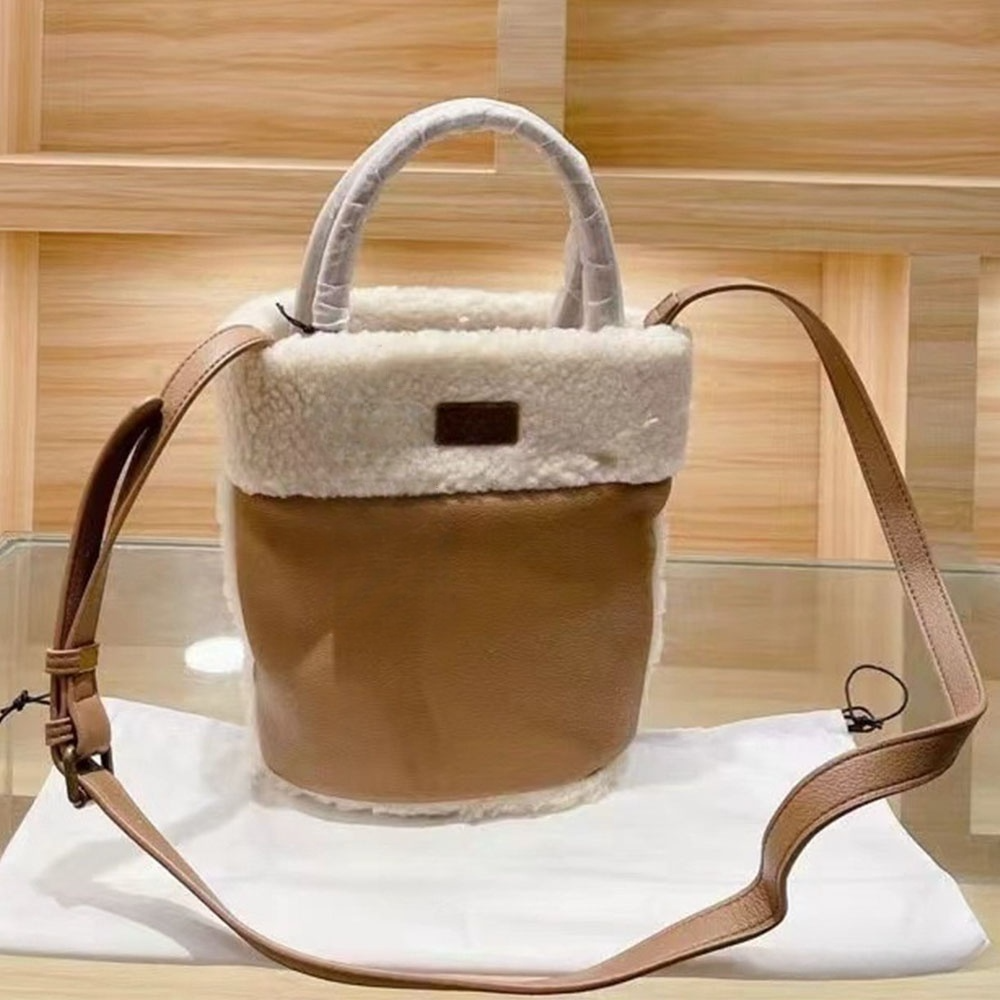 #268 New plush bucket bag camera bag postman bag