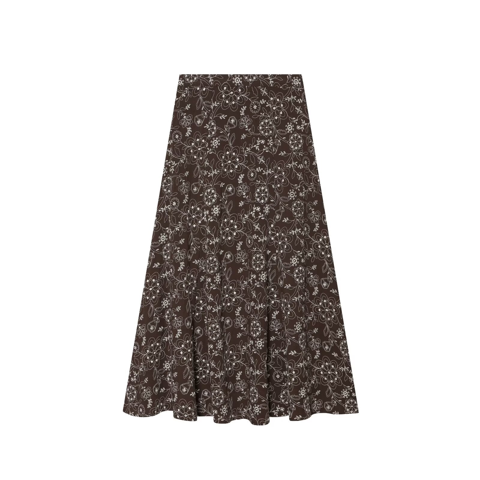 suit Women's 2 pieces lace up decorative embroidered top+Skirts