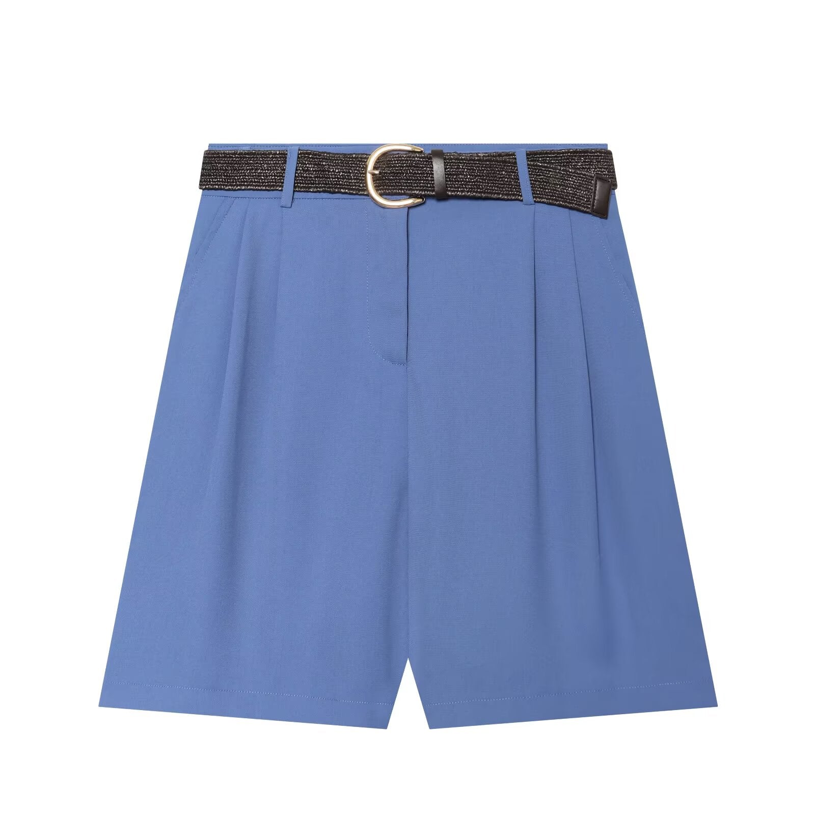 Women's With Belt pleated casual shorts