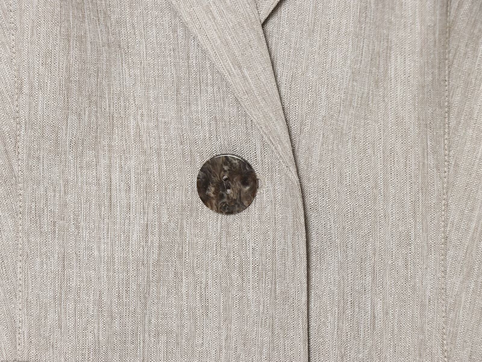 set woman 2 pieces casual linen blend pleated Blazer Coat +Pants