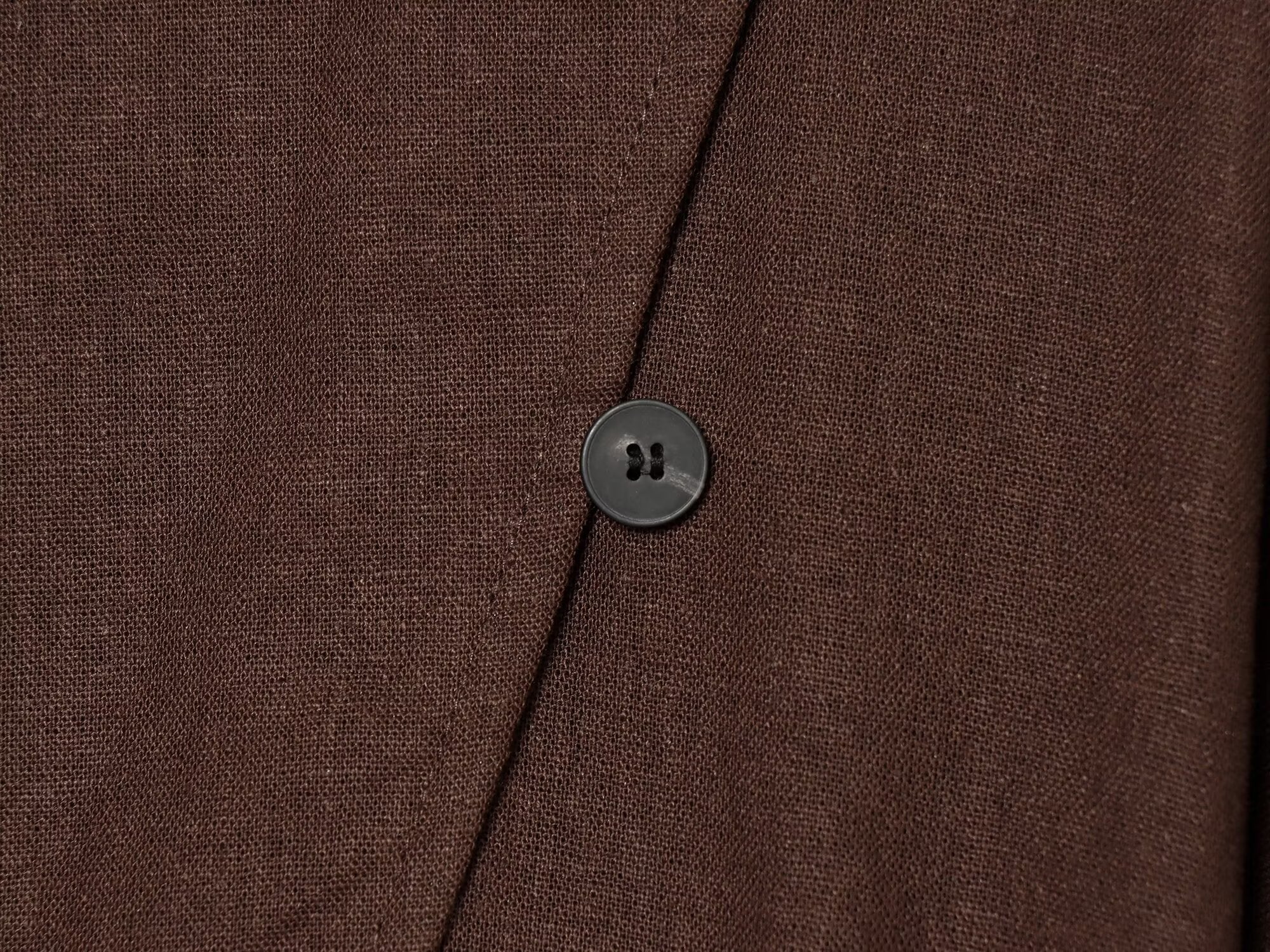 Women's linen blended Button-up Coat