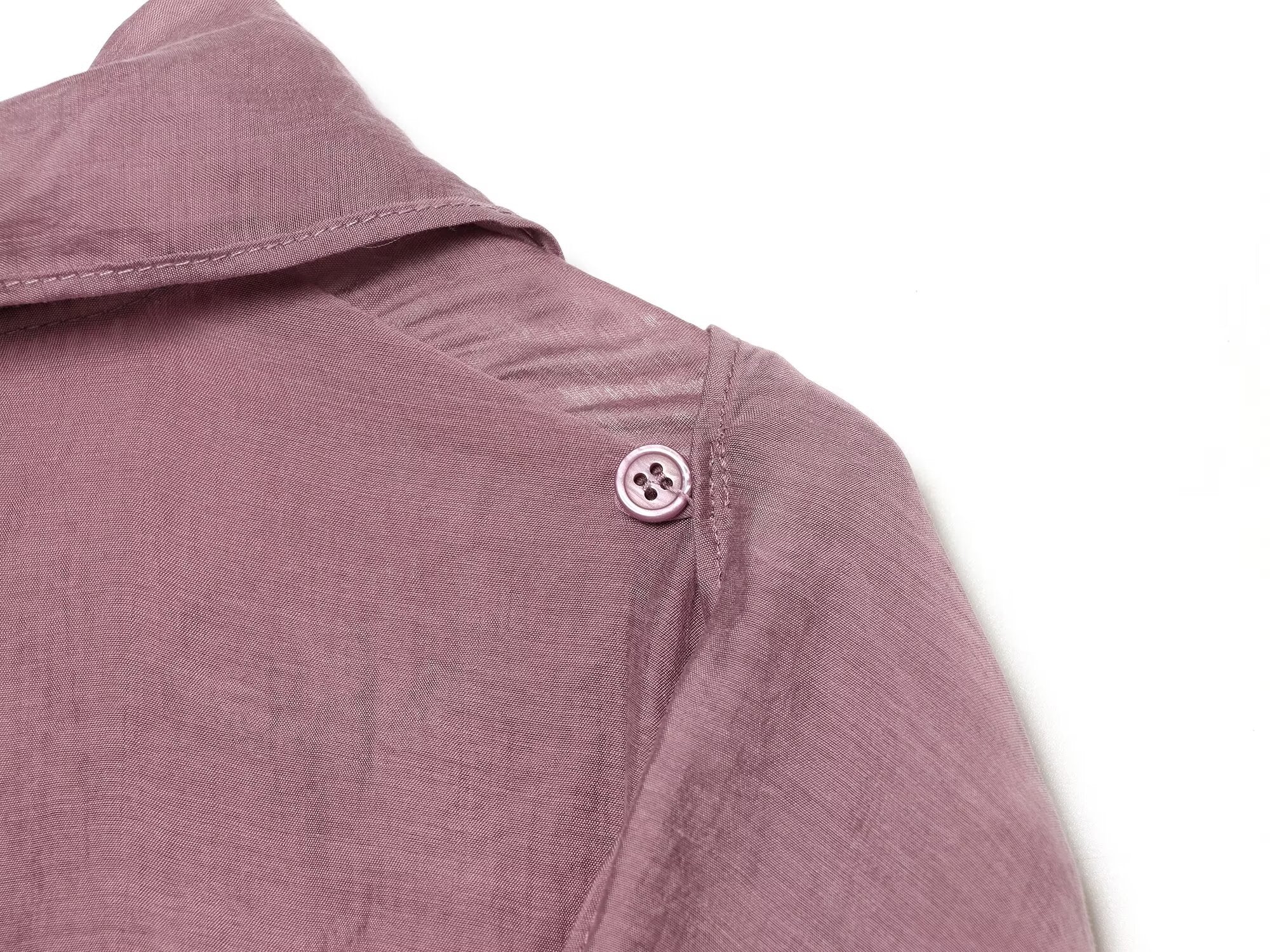 Women's scarf collar design asymmetrical shirt